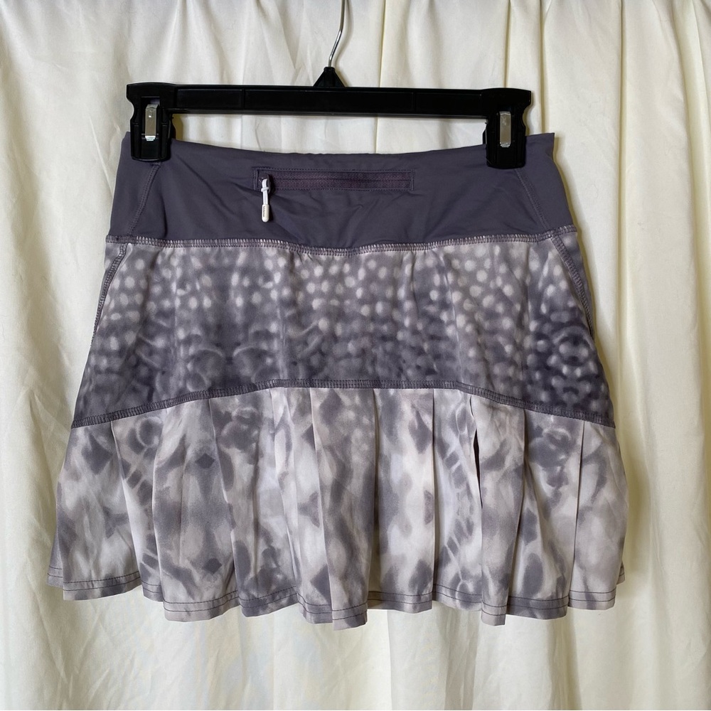 lululemon athletica Gray Patterned Athletic Skort